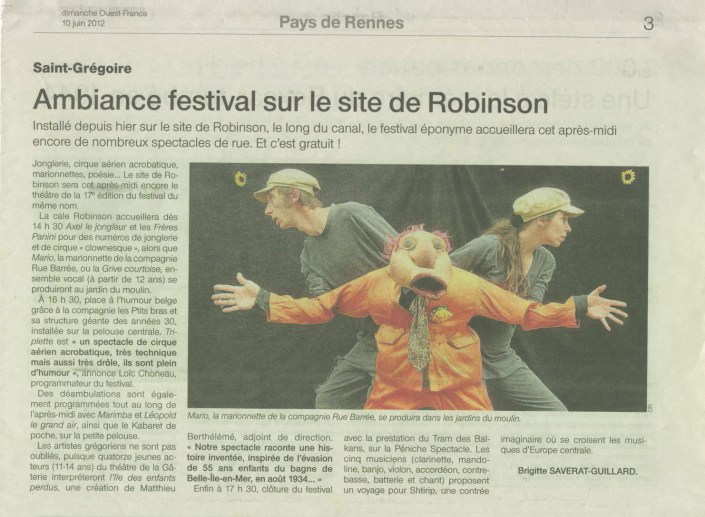 Robinson juin 12 debout